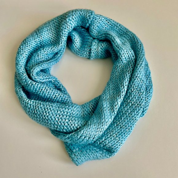 BEBE Aqua shades Knit Infinity scarf Wool Blend - Picture 1 of 6